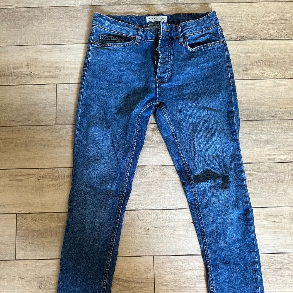 Men's Topman Stretch Skinny Denim Jeans 30x32